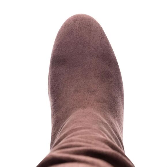 New Chinese Laundry Kipton Knee High tall brown high heeled suede Boot size 8.5 - Picture 4 of 6